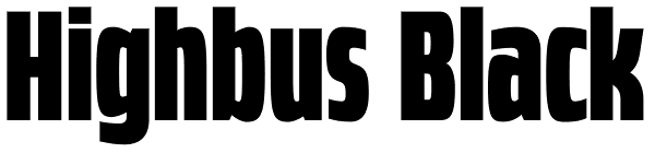 Highbus Black Font