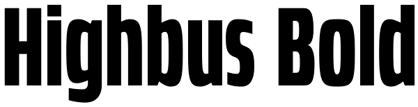 Highbus Bold Font