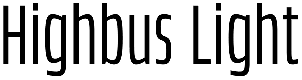 Highbus Light Font