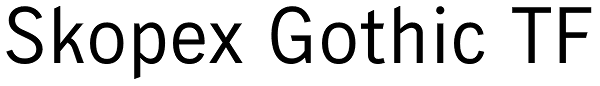 Skopex Gothic TF Font