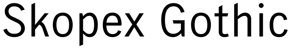 Skopex Gothic Font