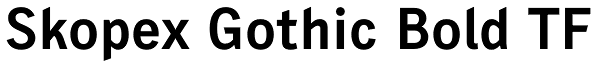 Skopex Gothic Bold TF Font