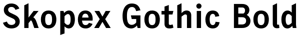 Skopex Gothic Bold Font