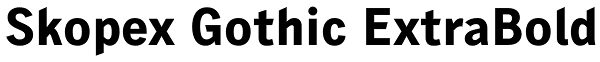 Skopex Gothic ExtraBold Font