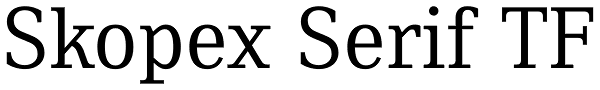 Skopex Serif TF Font