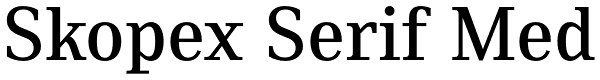Skopex Serif Med Font