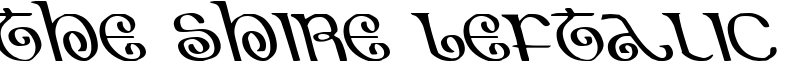 The Shire Leftalic Font