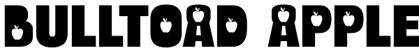 Bulltoad Apple Font