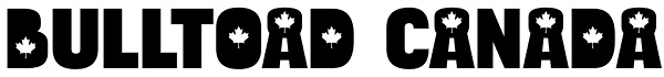 Bulltoad Canada Font