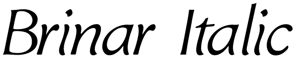 Brinar Italic Font