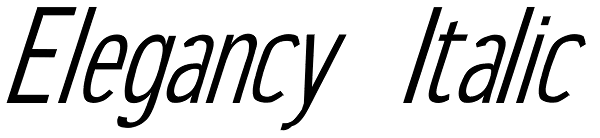 Elegancy Italic Font