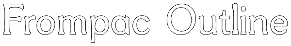 Frompac Outline Font
