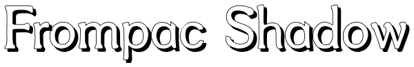 Frompac Shadow Font