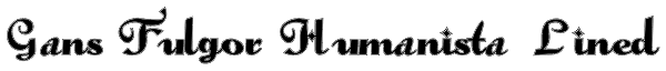 Gans Fulgor Humanista Lined Font