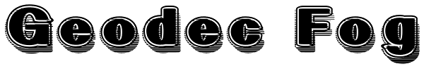 Geodec Fog Font