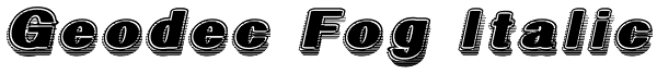 Geodec Fog Italic Font