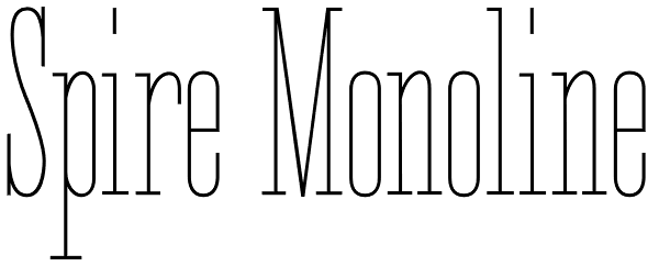 Spire Monoline Font