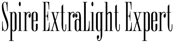 Spire ExtraLight Expert Font