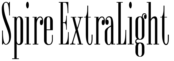 Spire ExtraLight Font