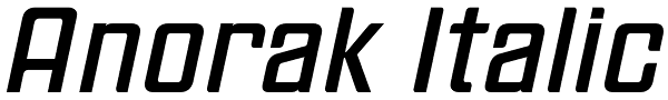Anorak Italic Font