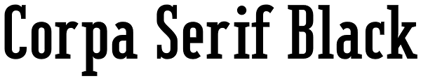 Corpa Serif Black Font