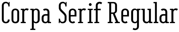 Corpa Serif Regular Font