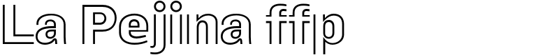 La Pejina ffp Font