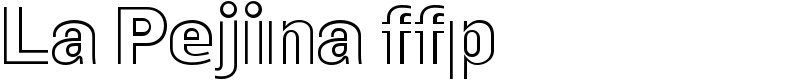 La Pejina ffp Font