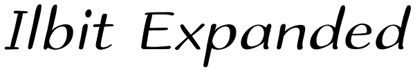 Ilbit Expanded Font