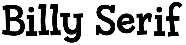 Billy Serif Font