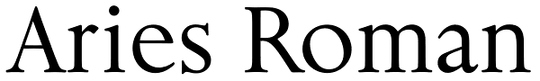 Aries Roman Font