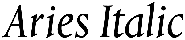 Aries Italic Font