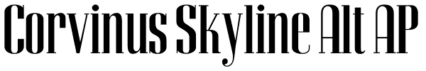 Corvinus Skyline Alt AP Font