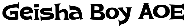 Geisha Boy AOE Font