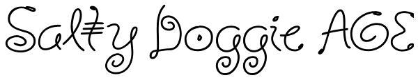 Salty Doggie AOE Font