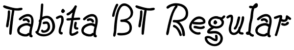 Tabita BT Regular Font
