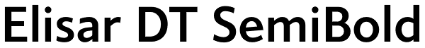 Elisar DT SemiBold Font