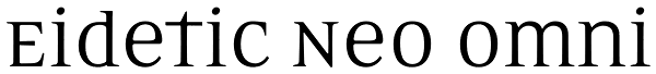 Eidetic Neo Omni Font