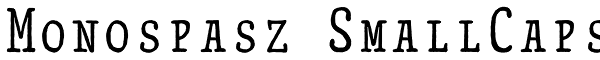 Monospasz SmallCaps Font