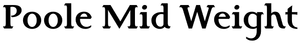 Poole Mid Weight Font