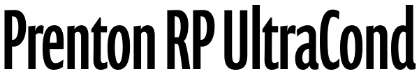 Prenton RP UltraCond Font