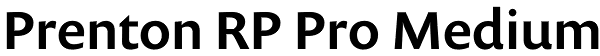 Prenton RP Pro Medium Font