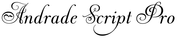 Andrade Script Pro Font