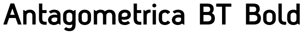 Antagometrica BT Bold Font