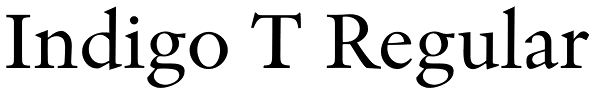 Indigo T Regular Font