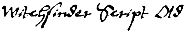 Witchfinder Script Old Font