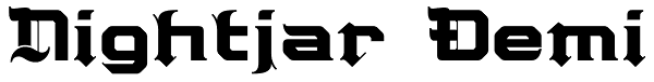 Nightjar Demi Font