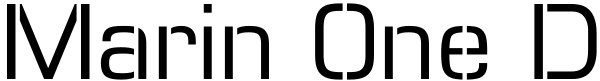 Marin One D Font