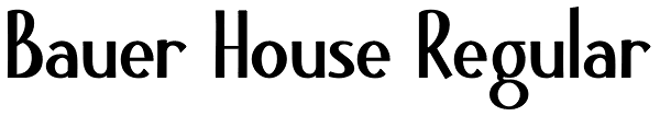 Bauer House Regular Font