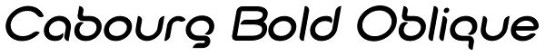 Cabourg Bold Oblique Font